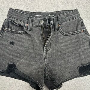 Old Navy Kids Black Denim Shorts